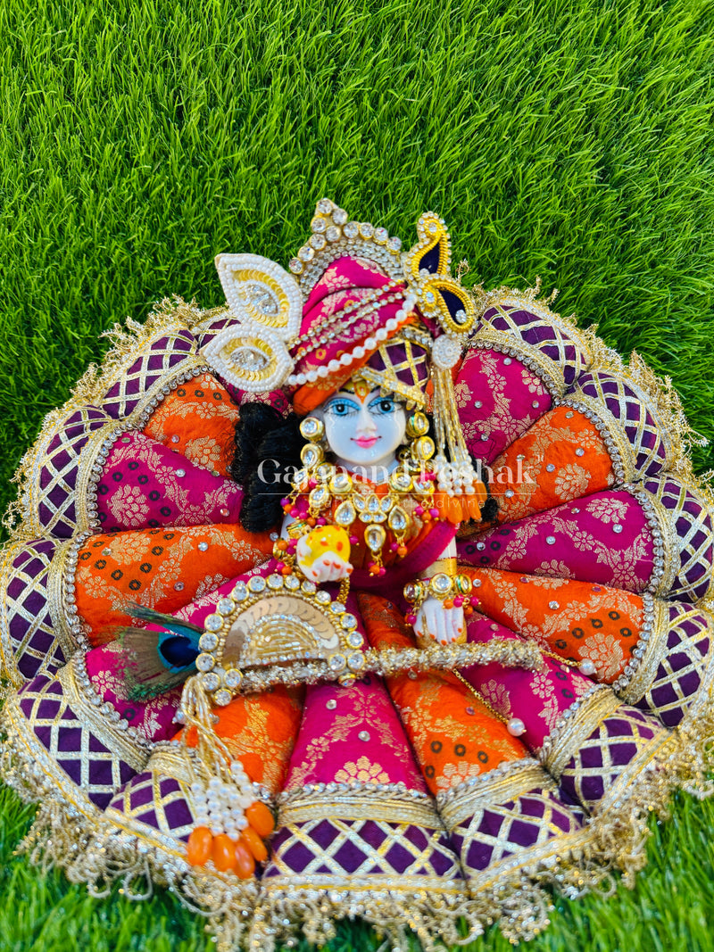 Orange traditional cone