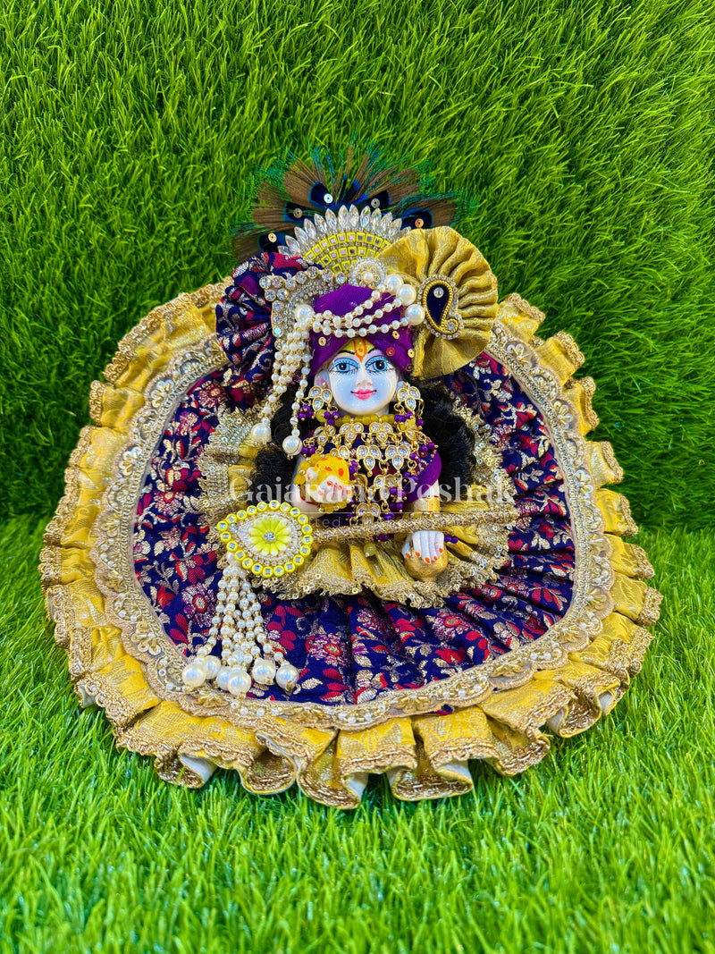 Ruffle banarsi silk