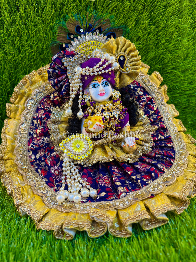 Ruffle banarsi silk