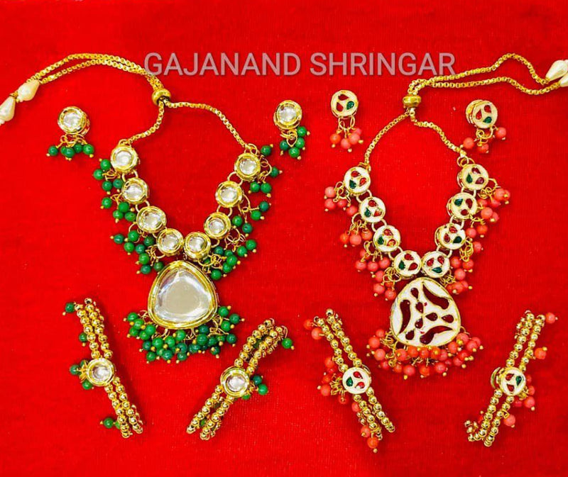 Reversible Meenakari Kundan