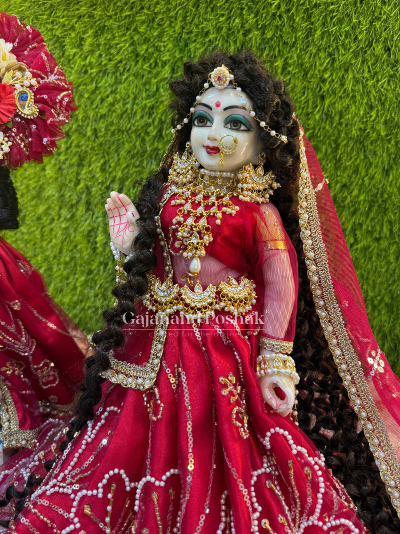 Cherry Pearl Diwali Poshak – Radha Ji