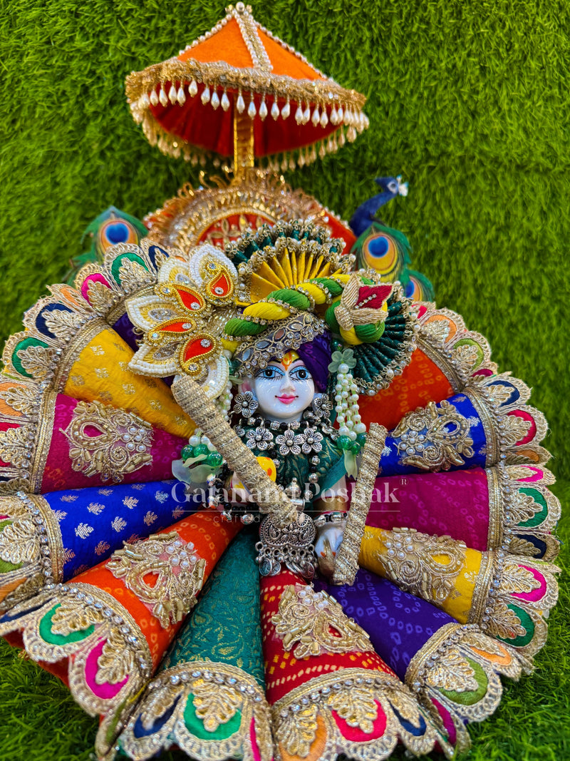 Colorful Garba Poshak for Laddu Gopal Ji